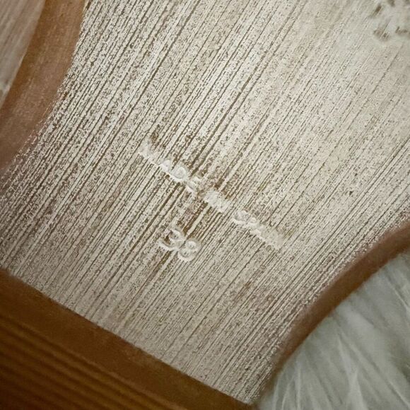 FREE PEOPLE | 'Mont Blanc' Rose Gold Metallic Asymmetrical Sandal | Size 38, 7.5 - Picture 8 of 9